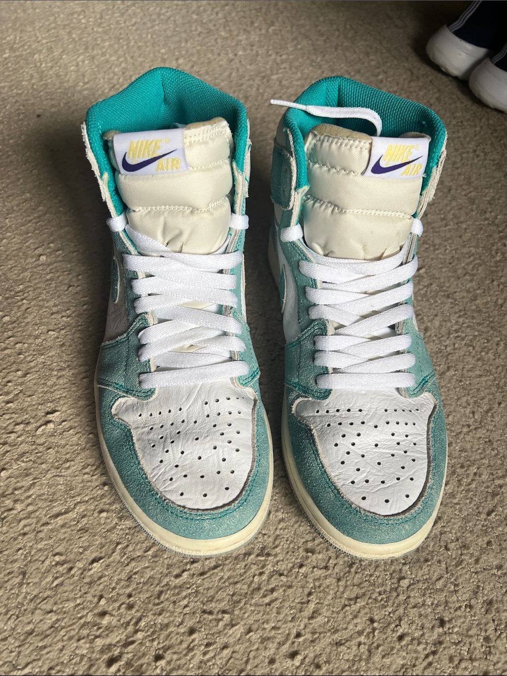 Nike high top Jordan turbo green